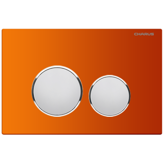 Клавиша смыва Charus Bagliore оранжевая - Трилит, FP.330.FOXY.10