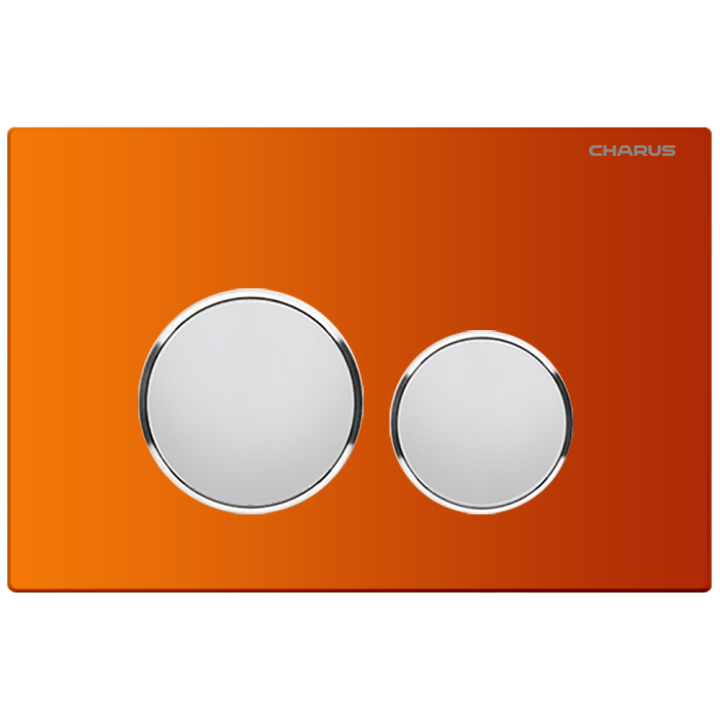 Клавиша смыва Charus Bagliore оранжевая - Трилит, FP.330.FOXY.10