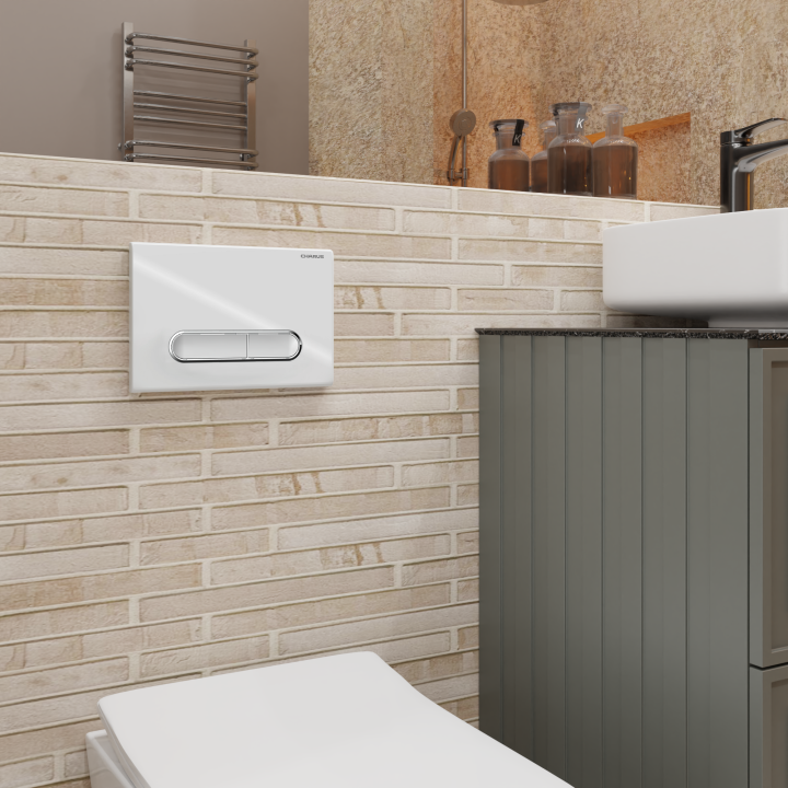 Клавиша смыва Charus Magnus - белый цвет, FP.340.11.01