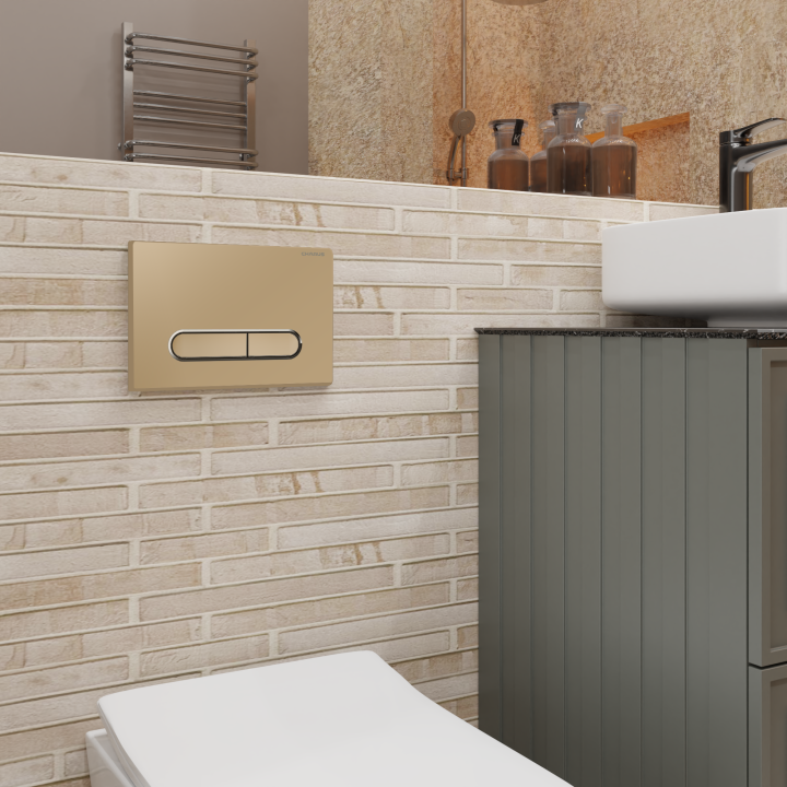 Клавиша смыва Charus Magnus, бежевый, 2 года гарантии, FP.340.51.01