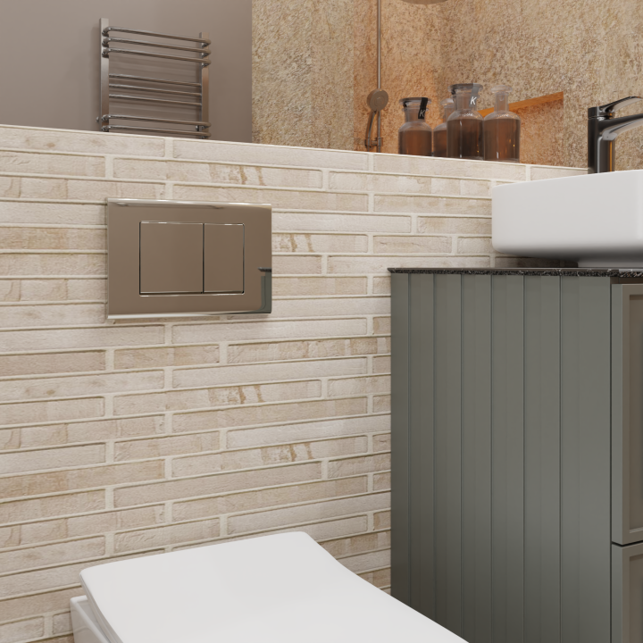 Клавиша смыва Charus Robusto из нержавеющей стали, FP.310.GSS.05