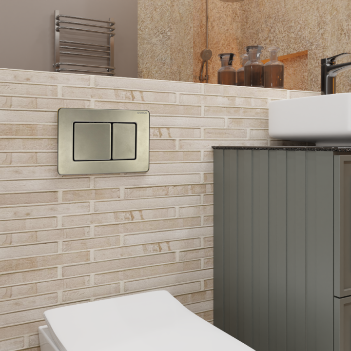 Панель смыва Charus Robusto - оружейная сталь, FP.310.GNM.05