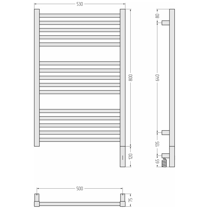 Полотенцесушитель Сунержа Модус 3.1, 03-5901-8050