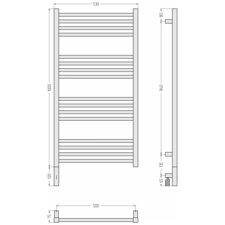 Полотенцесушитель Сунержа Модус 3.1, 071-5900-1050