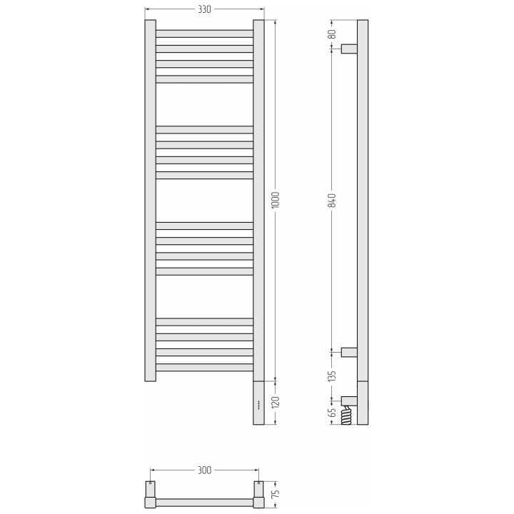 Полотенцесушитель Сунержа Модус 3.1, 31-5901-1030