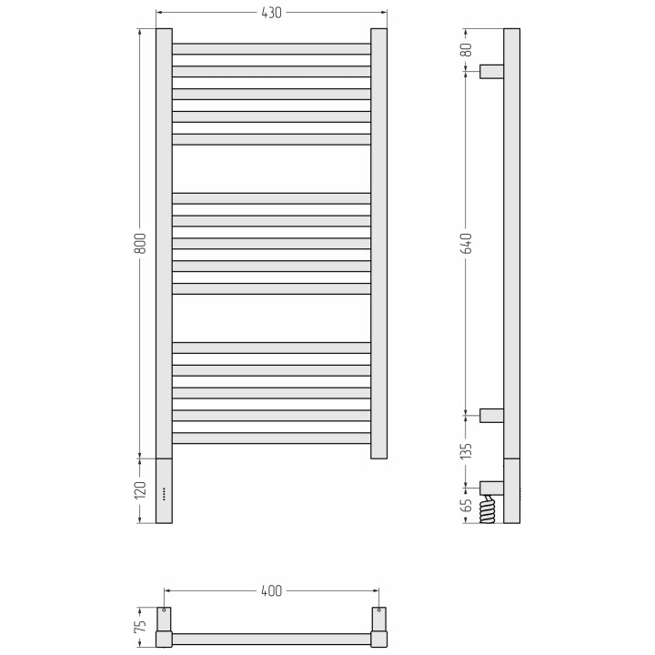 Полотенцесушитель Сунержа Модус 3.1, 31-5900-8040