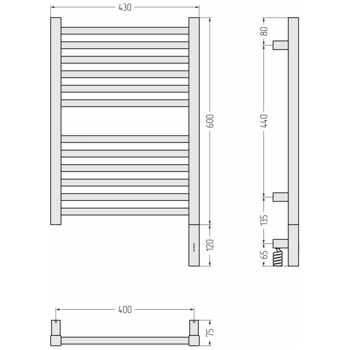 Полотенцесушитель Сунержа Модус 3.1, 30-5901-6040
