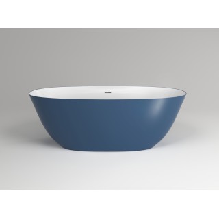 Plumberia Selection Veloma Ванна отдельностоящая 160.5x70x58 см биколор матовый белый/блу деним