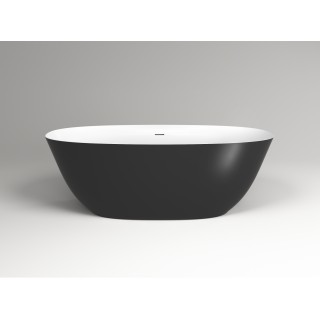 Plumberia Selection Veloma Ванна отдельностоящая 170.5x75x58 см биколор матовый белый/черный