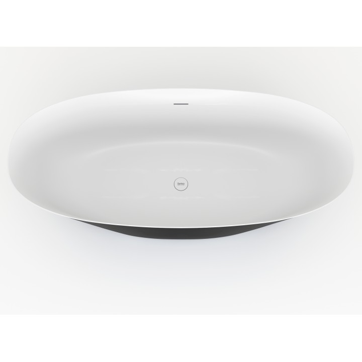 Ванна Plumberia Selection Veloma матовая черная/белая, VELOMA 170BN