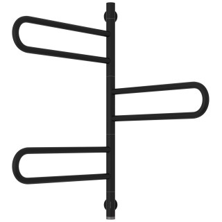 Сунержа Парео 4.0 Полотенцесушитель электрический кабельный 77х53 см матовый чёрный