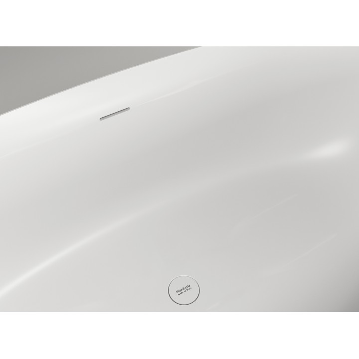 Ванна Plumberia Selection Veloma матовая черная/белая, VELOMA 170BN