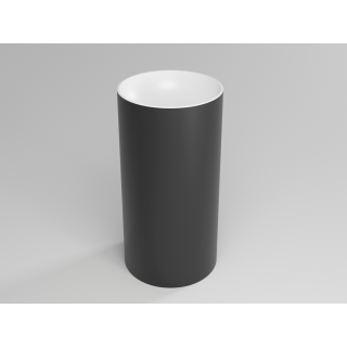 Раковина Plumberia MISHA напольная, белый/черный, MISHA SOFT BN