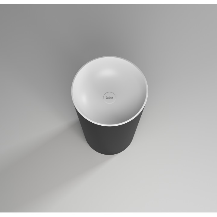 Раковина Plumberia MISHA напольная, белый/черный, MISHA SOFT BN