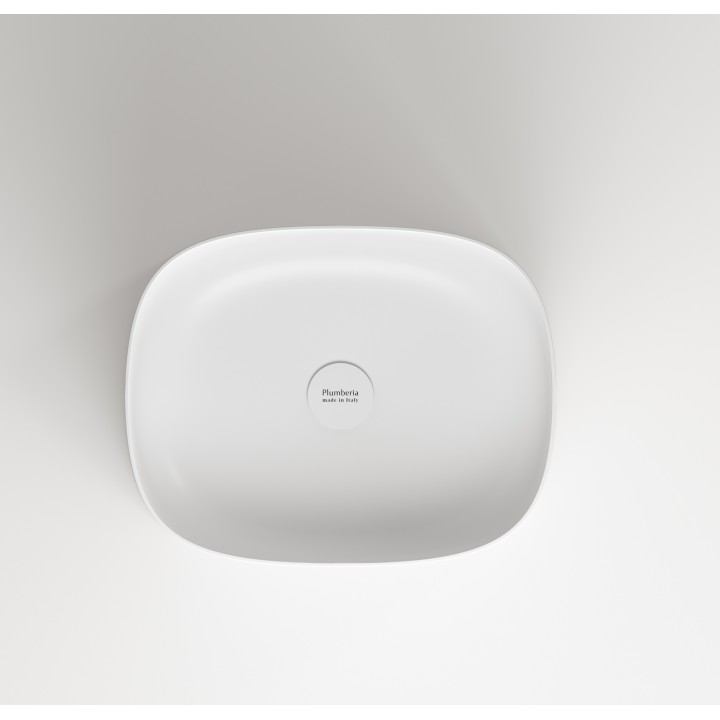 Раковина Plumberia Selection Ronnie 48x38 см белая матовая, RONNIE SOFT BO