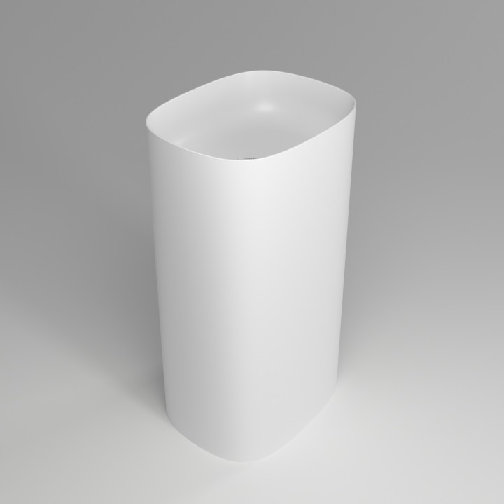 Раковина Plumberia Selection Ronnie 48x38 см белая матовая, RONNIE SOFT BO