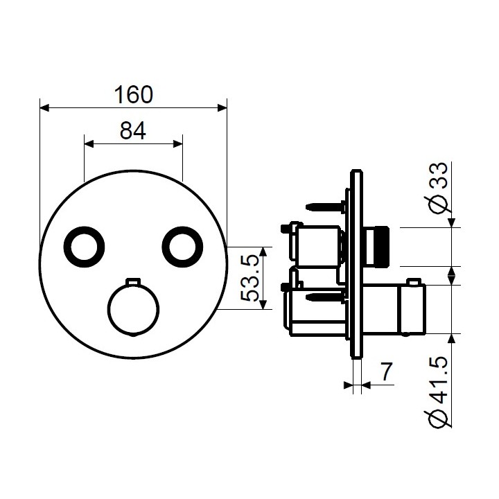 Смеситель для душа Plumberia Selection PSBOX, PSB1902NO