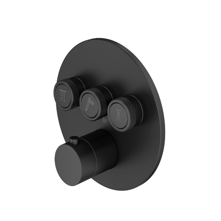 Смеситель Plumberia PSBOX для душа черный матовый, PSB1903NO