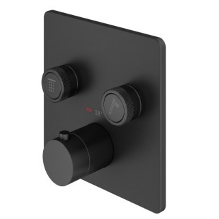 Plumberia Selection PSBOX Смеситель для душа на 2 выхода черный матовый