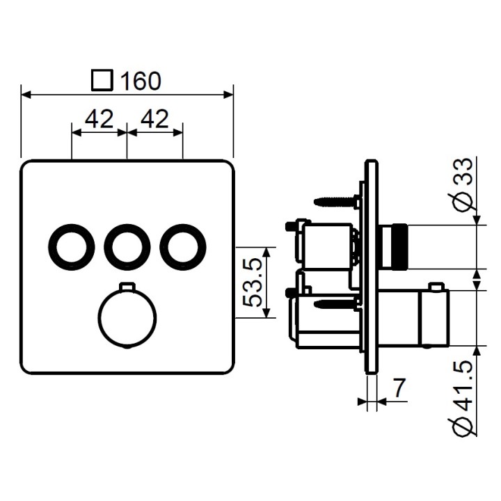 Смеситель для душа Plumberia Selection хром, PSB2903CR