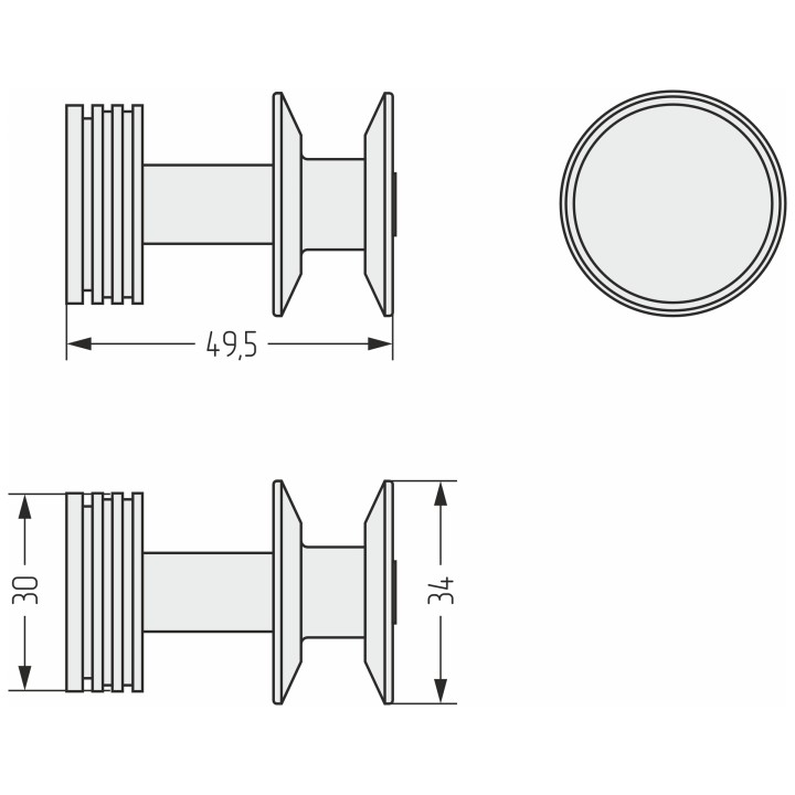 Крючок Сунержа Каньон, состаренная бронза, 05-2010-0003