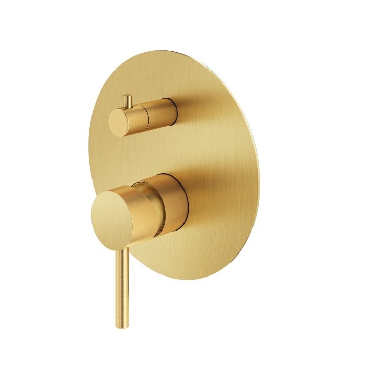 Смеситель для душа Plumberia IXO золото брашированное, XO1901OB