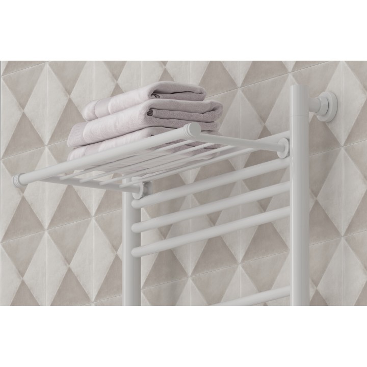 Полка Сунержа 37 см белая для полотенцесушителей, 12-2012-4370