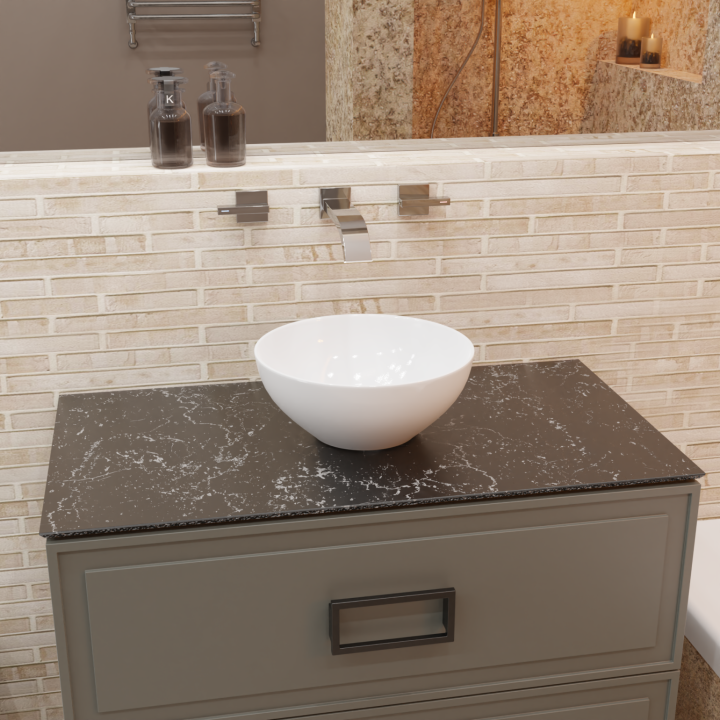 Раковина Charus Emilia 32x32 см белая - интернет-магазин Трилит, 700-013W