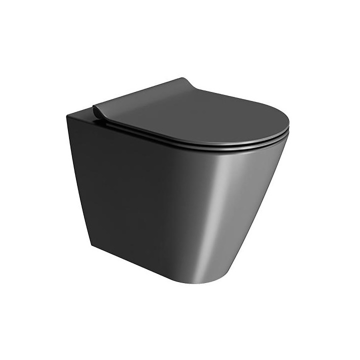 Унитаз GSI Kube X черный Ardesia Opaco, 941026