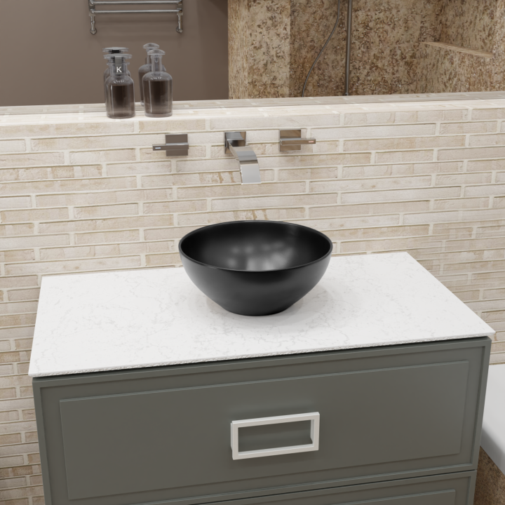 Раковина Charus Emilia черный матовый 32x32 см - купить, 700-013B