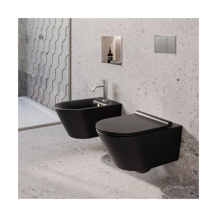 Унитаз Catalano Zero 35x55 см Nero Satinato, 0111550022