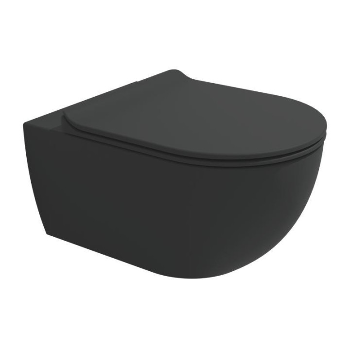 Унитаз Flaminia App черный Carbone, AP118SCAR