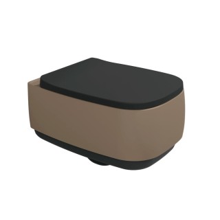 Flaminia Flag Унитаз подвесной 38x54x36.5 см Carbone/Fango