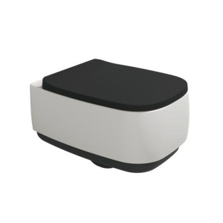 Flaminia Flag Унитаз подвесной 38x54x36.5 см Latte/Carbone