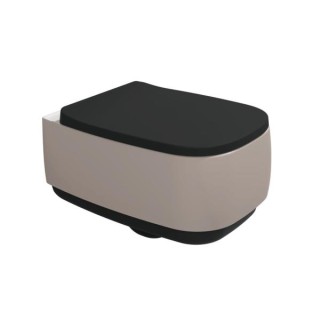 Flaminia Flag Унитаз подвесной 38x54x36.5 см Carbone/Argilla