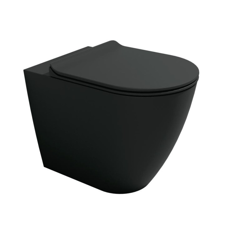 Унитаз Flaminia Link Carbone 37x56 см, LK117RGCAR