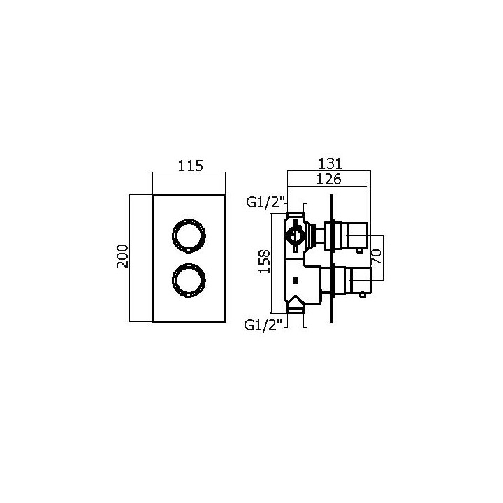 Смеситель Plumberia Selection IXO для душа белый матовый, XOT5020BO