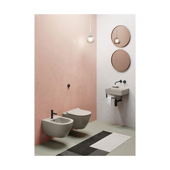 Биде GSI Pura Tortora Opaco 36x55 см, 8865FR2105