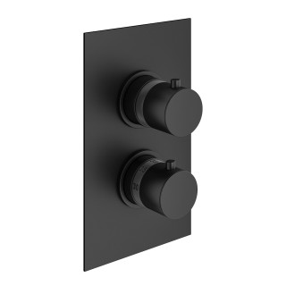 Смеситель Plumberia IXO черный матовый с термостатом, XOT5020NO