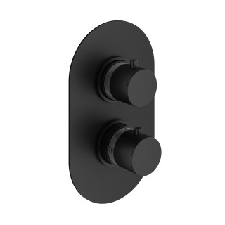 Plumberia Selection IXO Смеситель для душа с термостатом на 3 выхода черный матовый