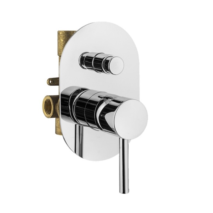 Смеситель Plumberia IXO для душа в хроме - купить онлайн, KIT1001CR