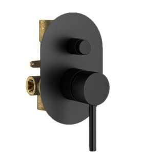 Plumberia Selection IXO Смеситель для душа на 2 выхода черный матовый