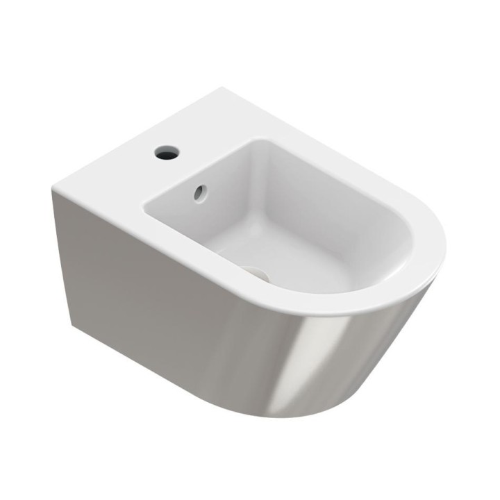 Биде Catalano Zero Argento-Bianco, 0118551041