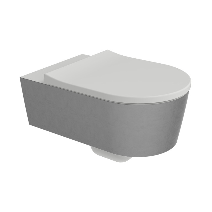 Унитаз Flaminia Link: Latte/Silver White, 5051/WCGSLP