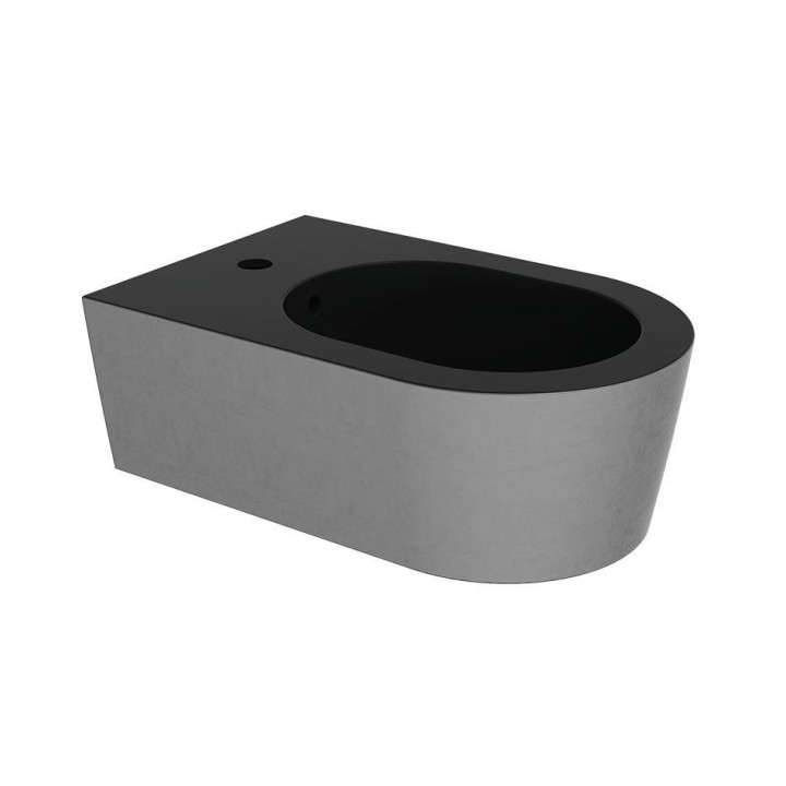 Биде Flaminia Link Silver Black 36x56 см, 5051/BSCP