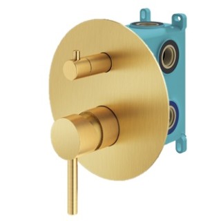 Смеситель для душа Plumberia IXO золото брашированное, KIT1901OB