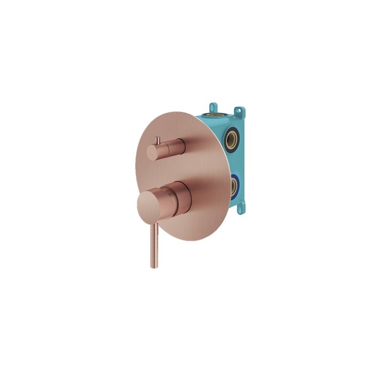 Смеситель для душа Plumberia IXO — медь брашированная, KIT1901RS