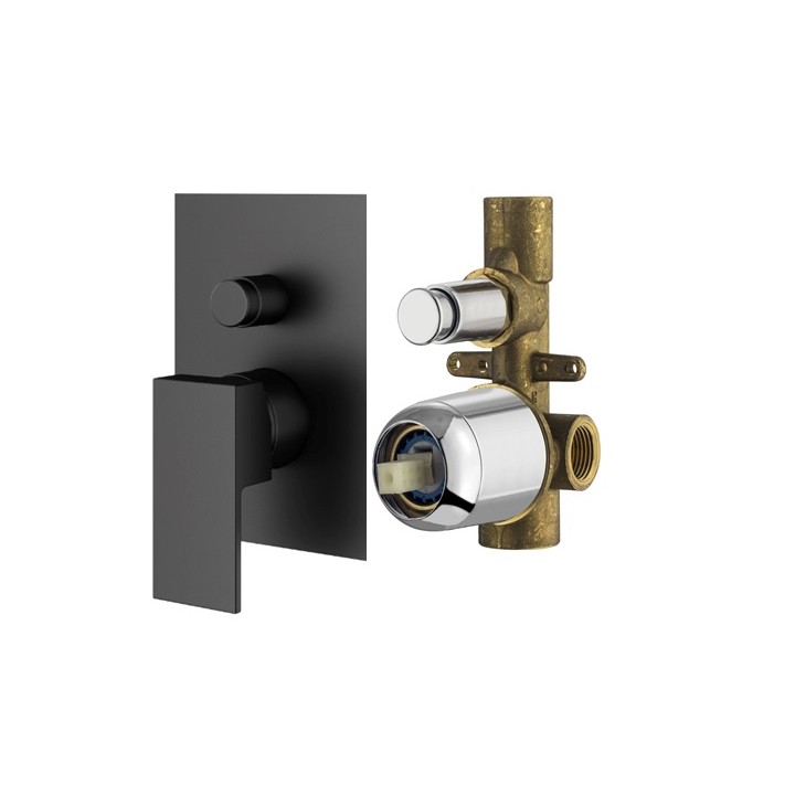 Смеситель Plumberia Selection TAG черный матовый, KITTG1001NO