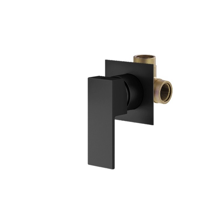 Смеситель для душа Plumberia Selection TAG черный, KITTG1135NO