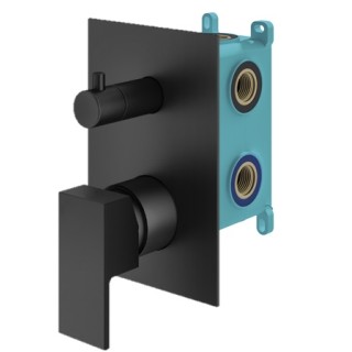 Plumberia Selection TAG Смеситель для душа на 2-3 выхода черный матовый